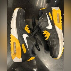 Nike Air Max Black and Yellow Sneakers